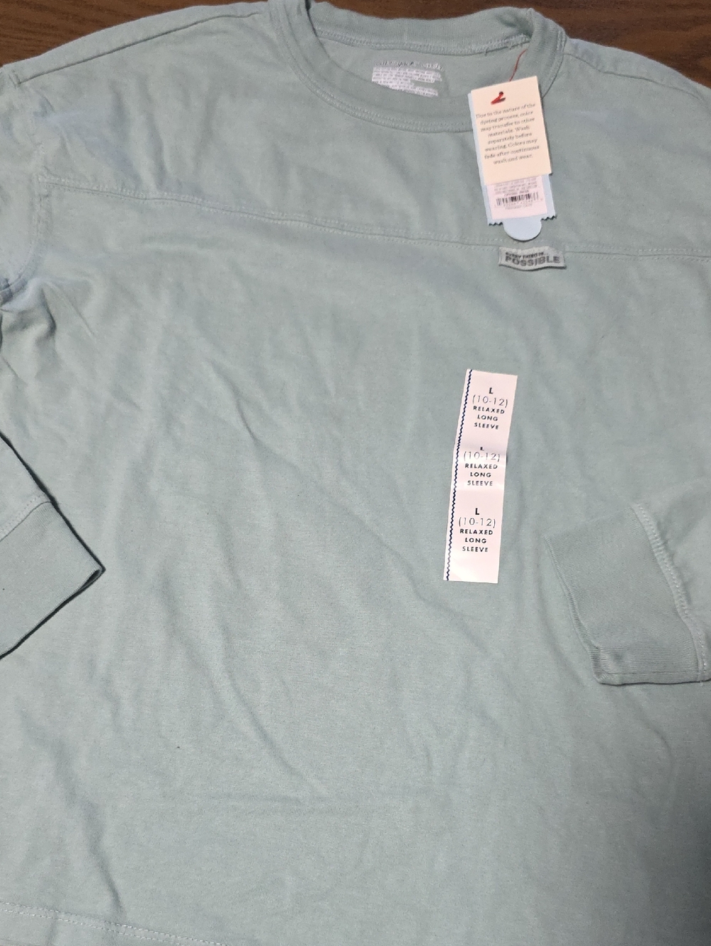 Cat & Jack Men's Long Sleeve Tee in Light Sage